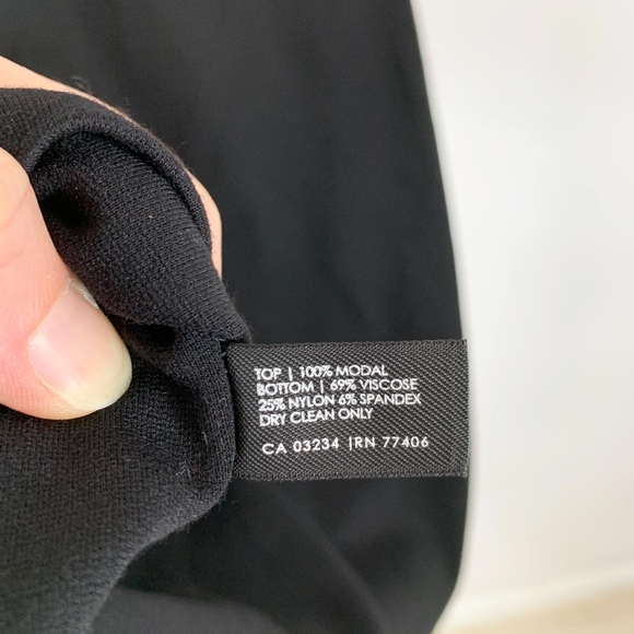 Club Monaco Bodycon Dress Size Small Black Sheer - Picture 7 of 7